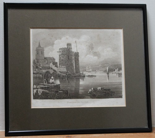 Antique framed print - framed,