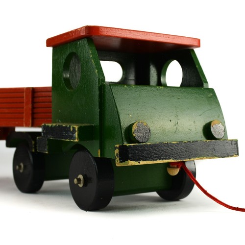 Romania vintage wood toy truck - romania,