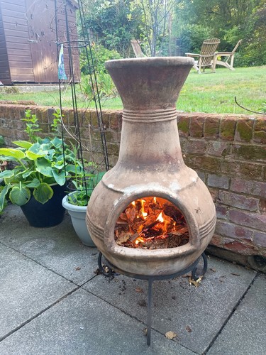 Original mexican clay chimnea - clay,