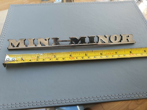 Mini minor car badge - car,