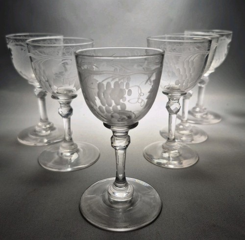 Antique crystal sherry port - sherry,