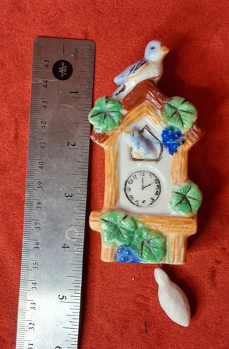 Vtg japan ceramic mini wall - mini,
