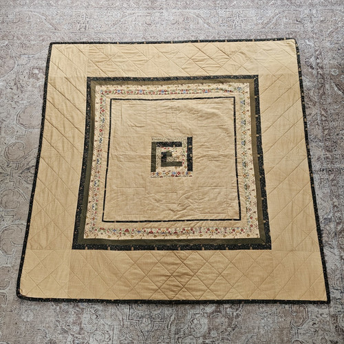 Vintage patchwork quilt - vintage,