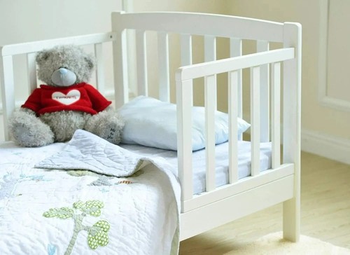 Wooden toddler bed with foam - wooden,