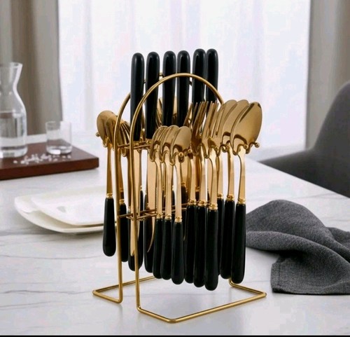 Lux black cutlery - lux, black-