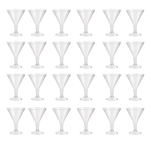 Plastic martini glasses - plastic,