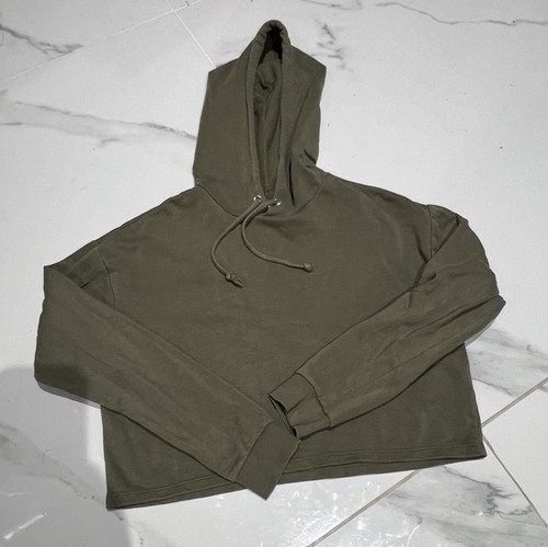 Olive green short hoodie from - hoodie,