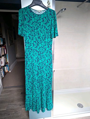 Boden green blue floral round - green/blue,