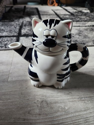 Vintage ceramic black - black, white