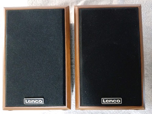 Lenco small bookend speakers - lenco,