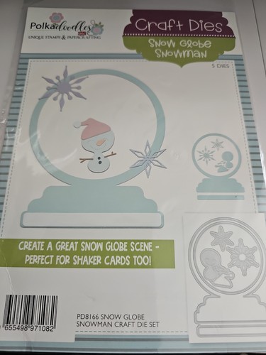 Polkadoodles die snow globe - die,