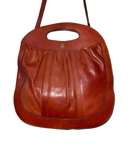Vtg 70s aigner rusty brown - 70s,