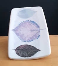 PORTMEIRION DUSK SOAP DISH TRINKET TRAY BEAUTIFUL LEAF DESIGN CROSCILL