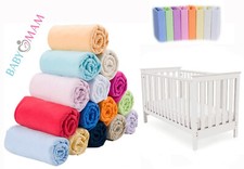 Terry Towelling Fitted Sheet 140x70 Nursery Baby fit Cotbed/ Mattress/ Frotte