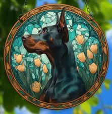DOBERMANN Dog Suncatcher