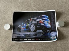 Ken Block Ford Escort Cosworth Signed Poster Hoonigan Racing Division