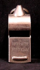 Vintage Dutch Observator Rotterdam Ships Signalling Whistle
