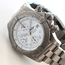 BREITLING Watch E13360 CHRONO AVENGER 44mm, automatic, WHITE dial, TITANIUM, WOW