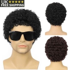 UK Men's Short Curly Afro Wigs