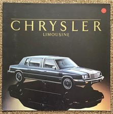 CHRYSLER Limousine LF USA Car Sales Brochure Aug 1985   81-005-6022 8/85(75M)