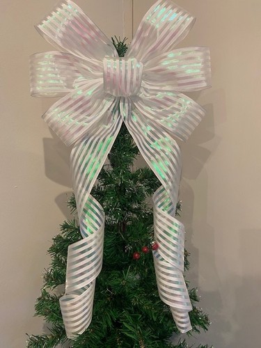 White iridescent tree - tree, topper