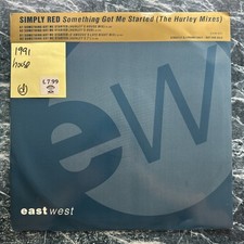 Simply Red - Something Got Me Started (Hurley Mixes) 12” Vinyl Record Single VG+