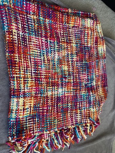 Multicoloured throw for bed - multicoloured, or