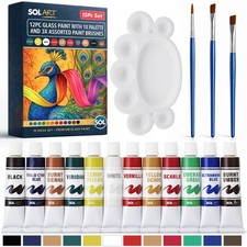 15pk Acrylic Glass Paint Set