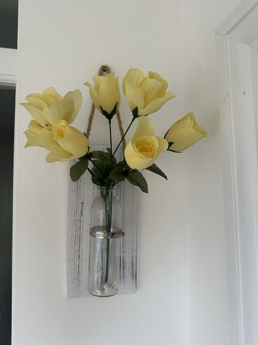 Wall hung via wooden - wall, &