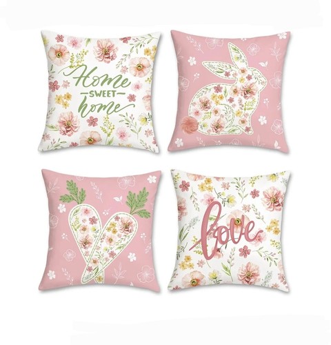 Bonhause bunny floral cushion - bonhause,