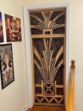 Art Deco Bronze Door Mural