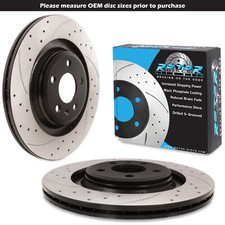 REAR DRILLED GROOVED 330mm