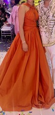 Zuhair Murad Orange Taffeta Gown Rrp £4500