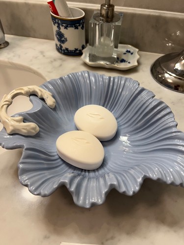 Vintage blue soap trinket - soap,