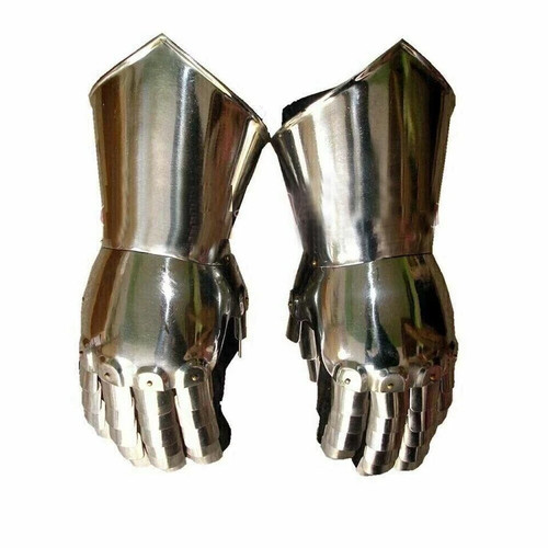 New iron steel armor gloves - steel,