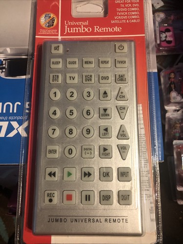 Universal jumbo remote vcr - jumbo,