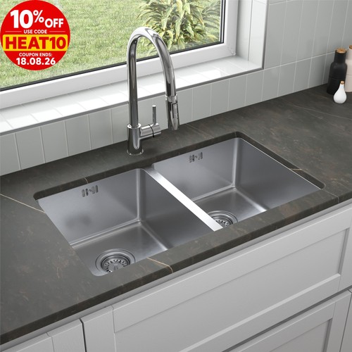 Stainless steel kitchen sink - stainless, 2
