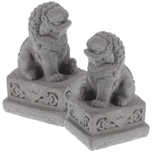 Pcs cement lion adornment - lion,
