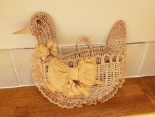 Vintage Wicker Wall Hanging