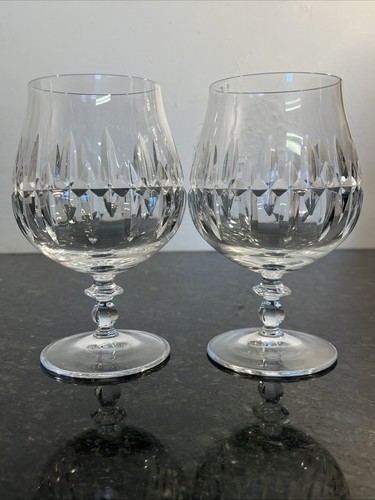 Cut crystal brandy glasses - cut,