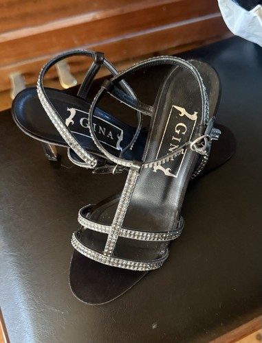 Black sparkly strappy - black,