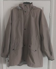 Original Puffa Coat Brown/Beige Country Jacket Waterproof Cordcollar, Size XL