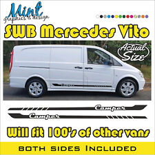 SWB MERCEDES VITO Camper Motorhome Stripes Decals Stickers Van Graphics 045