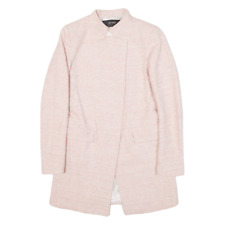 ZARA Basic Womens Overcoat Coat Pink S
