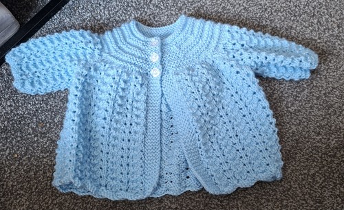 Hand knitted matinee - knitted,