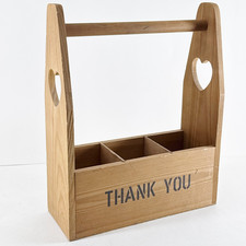 Wooden Bottle Carrier Beer