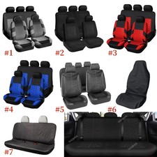 Car Seat Covers Full Set Universal Seat Protector Washable Front Rear Washable