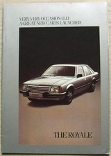 VAUXHALL ROYALE SALOON & COUPE Car Sales Brochure For 1980 #V2412 Aug 79