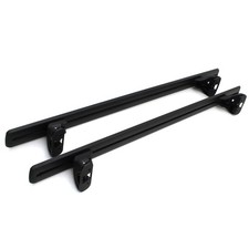RD3285 BLACK ROOF CROSS BARS KIT PAIR RAILS FOR TOYOTA HILUX MK8 MK9 REVO 2015+