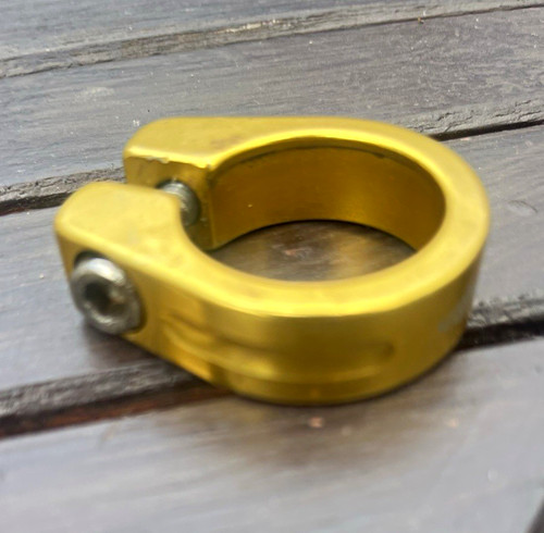 Bmx gold seat post clamp - bmx,